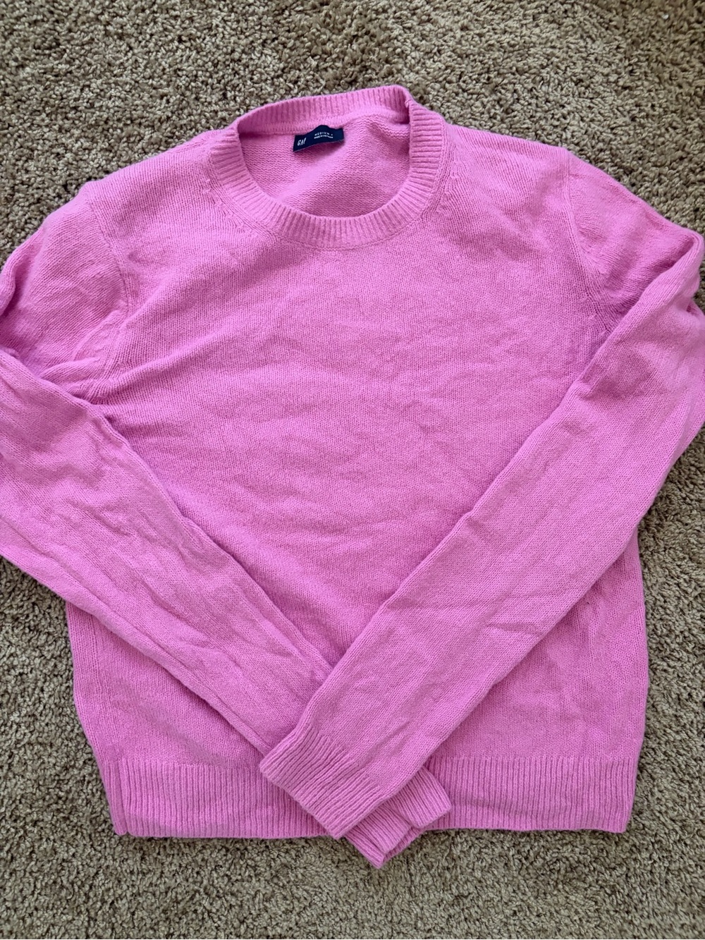 Cashsoft Crewneck Pink Sweater TALL